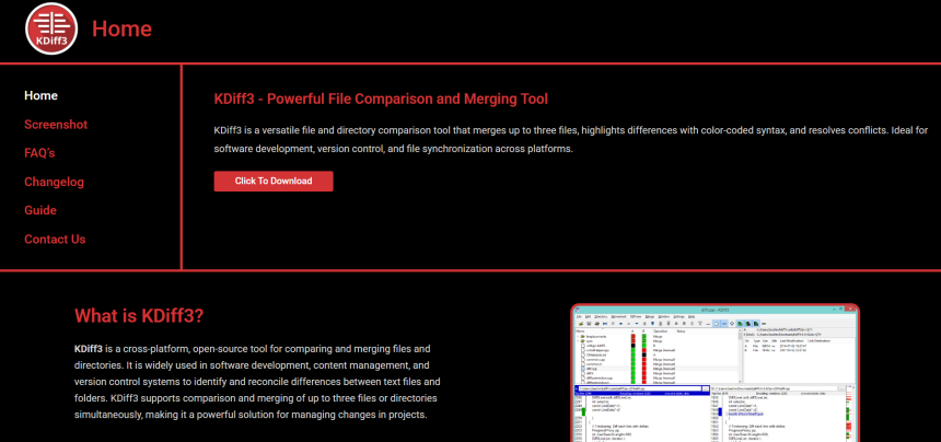 Can You Compare Folders with KDiff3