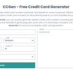 What Is CCGen Free Credit Card Generator 2025