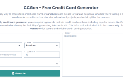 What Is CCGen Free Credit Card Generator 2025