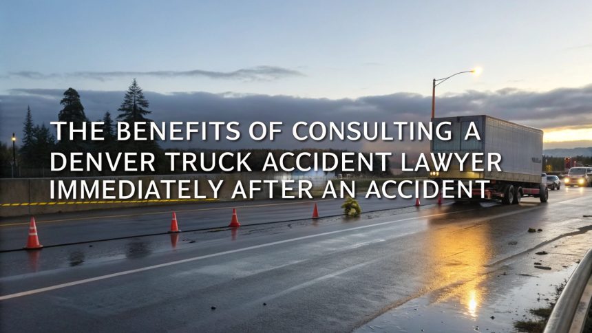 The Benefits of Consulting a Denver Truck Accident Lawyer Immediately After an Accident